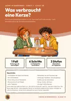 Vorschau - Arbeitsblätter - Luft und Verbrennung Chemie Klasse 7 8 | Arbeitsheft 17 Seiten mit Lösungen | Kerze unter dem Glas, Sauerstoff, Luft als Gemisch, Erkenntnisweg | Chemie im Widerspruch 9 - Seite 1