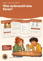 Vorschau - Arbeitsblätter - Luft und Verbrennung Chemie Klasse 7 8 | Arbeitsheft 17 Seiten mit Lösungen | Kerze unter dem Glas, Sauerstoff, Luft als Gemisch, Erkenntnisweg | Chemie im Widerspruch 9 - Deckblatt