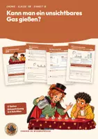 Vorschau - Arbeitsblätter - Kohlenstoffdioxid und Gasdichte Chemie Klasse 7 8 | Arbeitsheft 17 Seiten mit Lösungen | CO2 gießen, Kerzen löschen, Dichte von Gasen, Erkenntnisweg | Chemie im Widerspruch 10 - Deckblatt