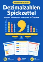 Vorschau - Arbeitsblätter - Dezimalzahlen, Spickzettel-Set Mathe, Klasse 5-6 - Seite 1