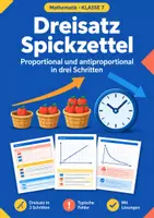 Vorschau - Arbeitsblätter - Dreisatz Zuordnungen Spickzettel Klasse 7 - Deckblatt