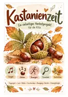 Vorschau - Bildkarten - Kastanienprojekt Kita & Kindergarten – Herbst | Forschen, Zählen, Basteln & Bewegung - Deckblatt