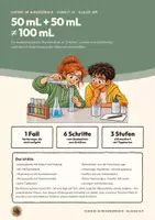 Vorschau - Arbeitsblätter - Volumenkontraktion Teilchenmodell Chemie Klasse 8 9 | Arbeitsheft 17 Seiten mit Lösungen | Ethanol und Wasser mischen, Dichte berechnen, Erkenntnisweg | Chemie im Widerspruch 12 - Seite 1
