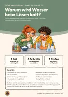 Vorschau - Arbeitsblätter - Lösungswärme Energie beim Lösen Chemie Klasse 8 9 | Arbeitsheft 17 Seiten mit Lösungen | Harnstoff, Kochsalz, Calciumchlorid, Energiebilanz, Erkenntnisweg | Chemie im Widerspruch 13 - Seite 1