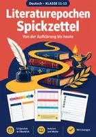 Vorschau - Arbeitsblätter - Literaturepochen Spickzettel Oberstufe - Deckblatt