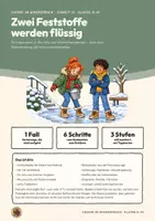 Vorschau - Arbeitsblätter - Eis und Salz Schmelztemperatur Chemie Klasse 8 9 | Arbeitsheft 17 Seiten mit Lösungen | Streusalz, Kältemischung, Massenanteil, Diagramm, Erkenntnisweg | Chemie im Widerspruch 15 - Deckblatt