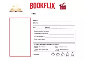 Vista previa - Hojas de trabajo - Bookflix (recomana el teu llibre) - página 1