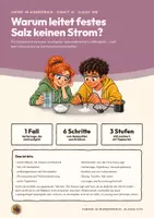 Vorschau - Arbeitsblätter - Ionengitter und Leitfähigkeit Chemie Klasse 9 10 | Arbeitsheft 17 Seiten mit Lösungen | Kochsalz fest und gelöst, Erkenntnisweg | Chemie im Widerspruch 16 - Seite 1