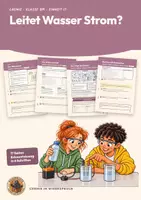 Vorschau - Arbeitsblätter - Leitfähigkeit von Wasser Chemie Klasse 8 9 | Arbeitsheft 17 Seiten mit Lösungen | destilliertes Wasser, gelöste Ionen | Chemie im Widerspruch 17 - Deckblatt