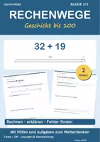 Vorschau - Arbeitsblätter - Gratis Rechenwege bis 100 - Klasse 2/3 - Deckblatt