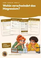 Vorschau - Arbeitsblätter - Metall und Säure Chemie Klasse 8 9 | Arbeitsheft 17 Seiten mit Lösungen | Magnesium in Salzsäure, Lösen oder Reaktion, Knallgasprobe, Redox | Chemie im Widerspruch 21 - Deckblatt