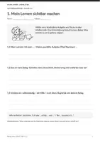 Vorschau - Arbeitsblätter - Gratis Lernreflexion 3/4 - Lernbelege und nächste Schritte - Seite 3