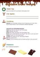 Vorschau - Arbeitsblätter - Experiment im Advent - Qualitative Schokoladen-Analyse (Klasse 7-8) - Deckblatt