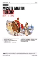 Vorschau - Stundenentwürfe - Muss ich immer teilen? St. Martin & freiwilliges Teilen | fertige Stunde mit Lesetext in 3 Niveaus - Seite 3