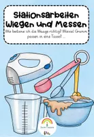 Vorschau - Arbeitsblätter - Stationsarbeit Wiegen und Messen - Deckblatt
