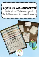 Vorschau - Arbeitsblätter - Materialpaket Vorlesewettbewerb - Deckblatt