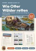 Vorschau - Arbeitsblätter - Mystery: Wie Otter Wälder retten – Biologie 7–10 - Deckblatt