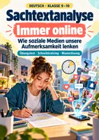 Vorschau - Arbeitsblätter - Sachtextanalyse Social Media Klasse 9 10 - Deckblatt