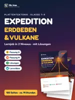 Vorschau - Unterrichtsreihen - Erdbeben, Vulkane & Plattentektonik – Lernjob 7–9 - Deckblatt