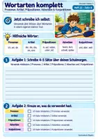 Vorschau - Stundenentwürfe - Wortarten | Pronomen, Artikel, Präpositionen, Adverbien & Konjunktionen | Deutsch Klasse 5 - Seite 1