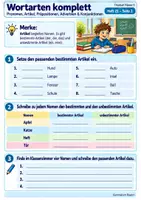 Vorschau - Stundenentwürfe - Wortarten | Pronomen, Artikel, Präpositionen, Adverbien & Konjunktionen | Deutsch Klasse 5 - Seite 3