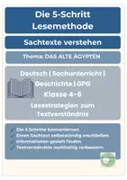 Vorschau - Unterrichtsreihen - 5-Schritt-Lesemethode Ägypten Überblick differenziert Klasse 4-6 Deutsch Geschichte Sachunterricht - Seite 1