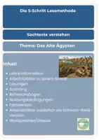 Vorschau - Unterrichtsreihen - 5-Schritt-Lesemethode Ägypten Überblick differenziert Klasse 4-6 Deutsch Geschichte Sachunterricht - Seite 2