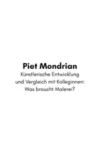 Vorschau - Unterrichtsreihen - Farbharmonie * Piet Mondrian * Abstrakte Malerei - Seite 3