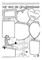 Vorschau - Arbeitsblätter - Klasse vorstellen - kreatives Schreiben Deutsch Giraffenklasse - Seite 2