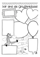 Vorschau - Arbeitsblätter - Klasse vorstellen - kreatives Schreiben Deutsch Giraffenklasse - Seite 3