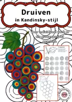 Voorbeeld - Tekenen en knutsel sjablonen - Kandinsky kunstproject herfst – druiven met concentrische cirkels - Voorblad