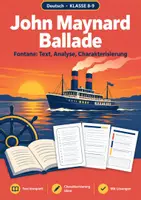 Vorschau - Arbeitsblätter - John Maynard Ballade Klasse 8-9: Aufgaben - Deckblatt
