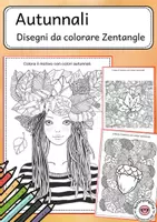 anteprima - Materiale per pittura e bricolage - Disegni autunnali da colorare Zentangle - Pagina di copertina