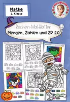 Vorschau - Arbeitsblätter - Rechenmalblätter Halloween Klasse 1 | ZR 20 Rechnen und Malen - Deckblatt