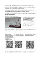 Vorschau - Arbeitsblätter - Experimente waagerechter Wurf - Deckblatt