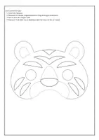 Aperçu - Matériel pour travaux manuels / dessin - 28 masques d'animaux pour le carnaval à colorier - Page 1