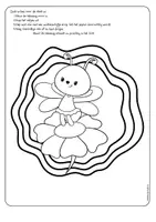 Voorbeeld - Tekenen en knutsel sjablonen - Bijen raamdecoratie om in te kleuren / Lente raamdecoratie - Pagina 2