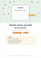 anteprima - Esercizi - Dettati classe seconda gratis: C e G dure e dolci - Pagina di copertina