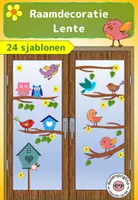 Voorbeeld - Tekenen en knutsel sjablonen - Raamdecoratie lente vogels in de lente - Voorblad