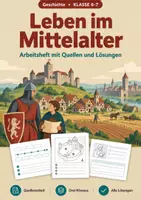 Vorschau - Arbeitsblätter - Leben im Mittelalter Klasse 6-7 Heft - Deckblatt