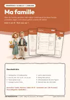 Vorschau - Arbeitsblätter - Ma famille — Französisch 1. Lernjahr, Übungen (Über die Familie sprechen) · Parle avec moi ! 2/10 - Deckblatt