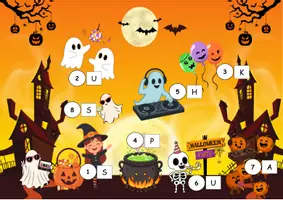 Vorschau - Arbeitsblätter - Die Halloweenparty – Mini-Lesespurgeschichte | 3-fach differenziert - Seite 2