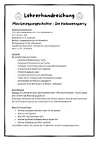 Vorschau - Arbeitsblätter - Die Halloweenparty – Mini-Lesespurgeschichte | 3-fach differenziert - Seite 3