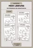 Vorschau - Arbeitsblätter - Mein Leseweg: Lesepass zur Förderung der Lesemotivation - Deckblatt