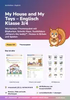 Vorschau - Unterrichtsreihen - My House and My Toys | Wortschatzpaket + Lernzielkontrolle | Bildkarten, Schnitt-Haus, Suchbilder | Englisch Klasse 3/4 | mit Lösungen - Deckblatt