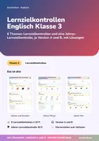Vorschau - Unterrichtsreihen - Englisch Klasse 3 Jahrespaket | Wortschatz, Bildwörterbuch, Lernzielkontrollen | 12 Themenhefte mit Bildkarten und Spielen | Grundschule | mit Lösungen - Seite 1