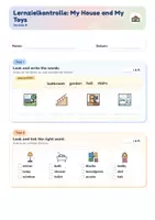 Vorschau - Test - Lernzielkontrollen Englisch Klasse 4 | 12 Tests A + B + 2 Jahrestests | Hörverstehen, Wortschatz | mit Lösungen - Seite 3