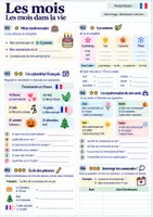 Vorschau - Arbeitsblätter - Les mois - die Monate auf Französisch - Freebie mit Lösung - Seite 1