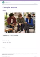 Vorschau - Unterrichtsreihen - ENGLIVA CHECK: Unit 15 · Caring for animals (MORE! 2, LP 2023) – Lernzielkontrolle & Test - Deckblatt