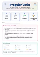 Vorschau - Unterrichtsreihen - Irregular Verbs | Lernkartei, Arbeitsheft + 2 Klassenarbeiten | 120 unregelmäßige Verben, Kurztests, Spiele | Englisch Klasse 5–9 | mit Lösungen - Seite 1